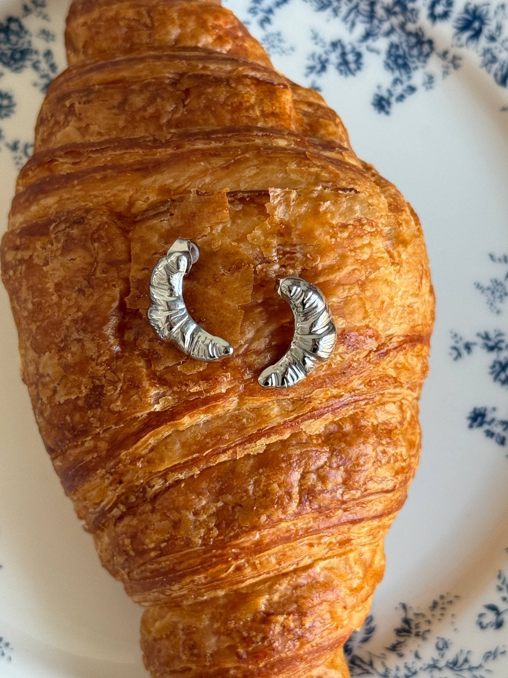 Серьги Круассанчик